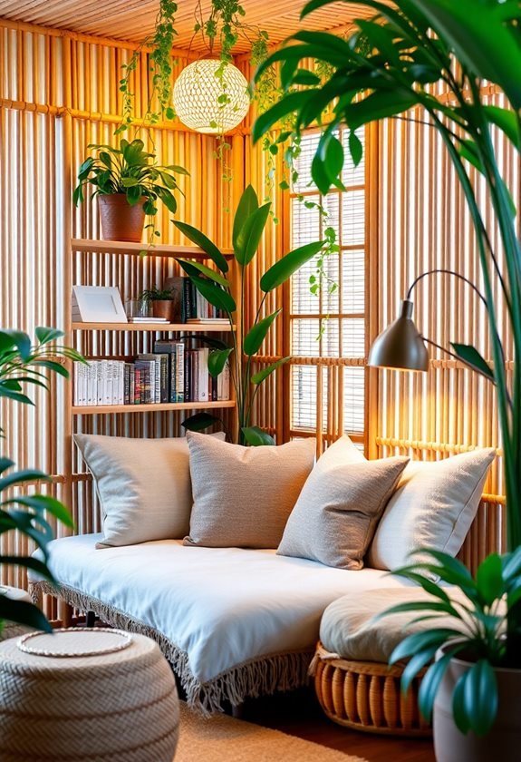 bamboo reading nook ideas