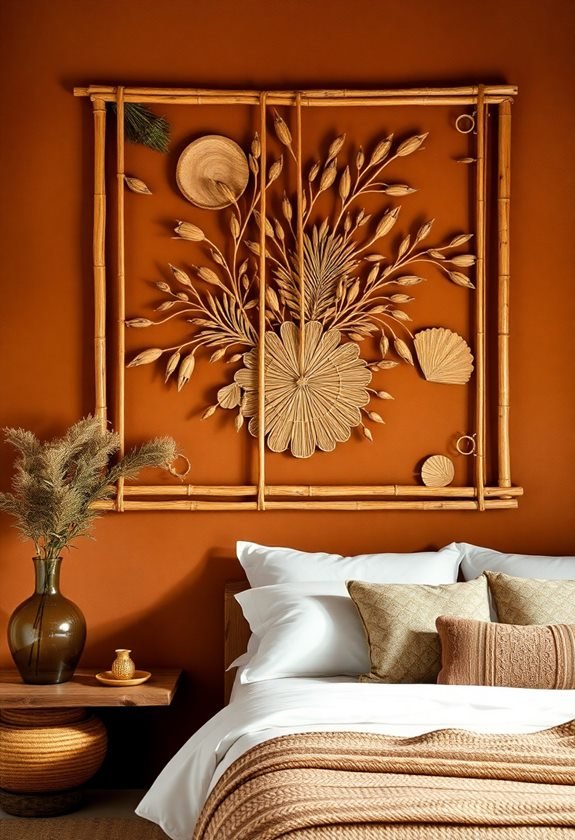 crafting bamboo wall decor