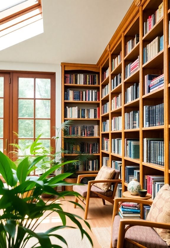 eco friendly bamboo bookshelves storage