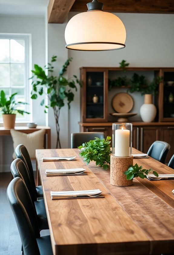 elegant cork table decor