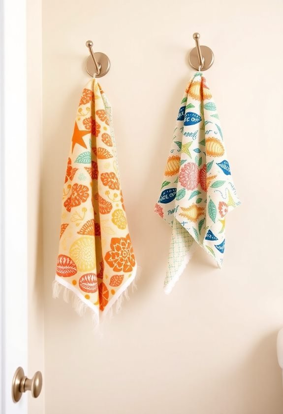 homemade fabric towel holders