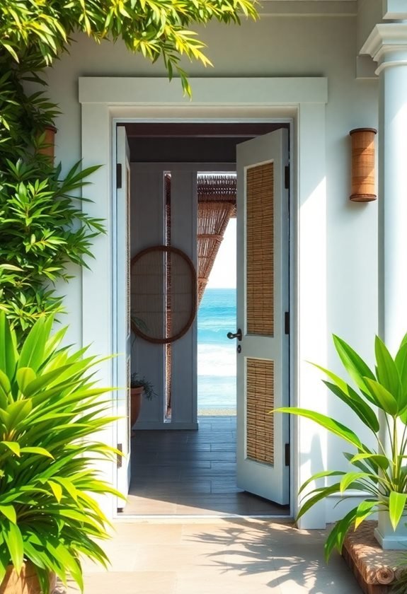 natural bamboo entrance designs