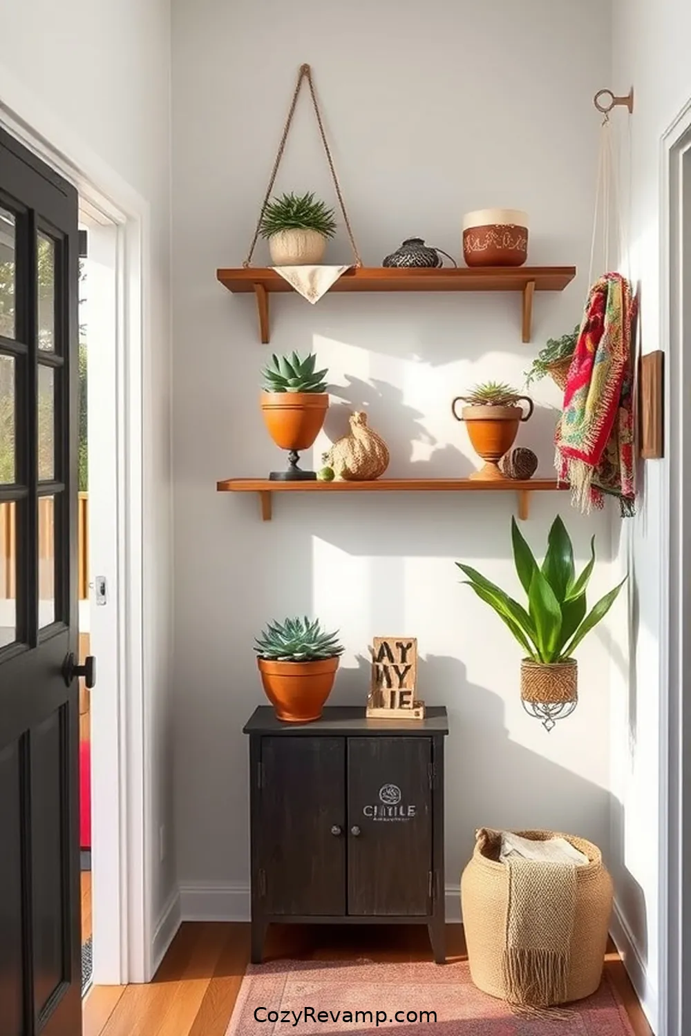 15 Creative Ways to Use Upcycled Fabric Materials in a Minimalist Entryway 13 Creative Fabric Hanging Shelves for 15 Creative Ways to Use Upcycled Fabric Materials in a Minimalist Entryway