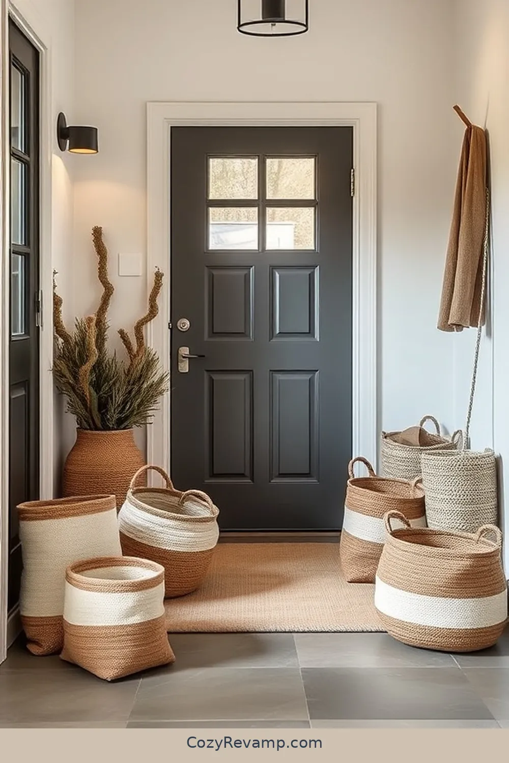 15 Creative Ways to Use Upcycled Fabric Materials in a Minimalist Entryway 3 Stylish Fabric Baskets for Storage for 15 Creative Ways to Use Upcycled Fabric Materials in a Minimalist Entryway