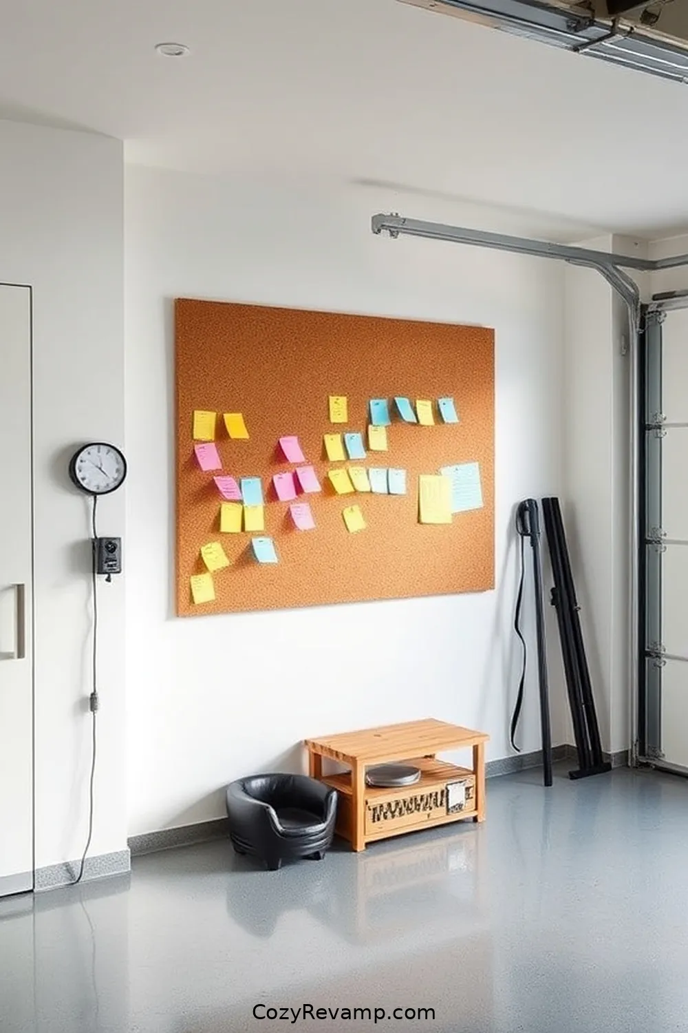 Cork Pinboard for Important Notes for 15 Essential Features of a Minimalist Garage With Cork Material