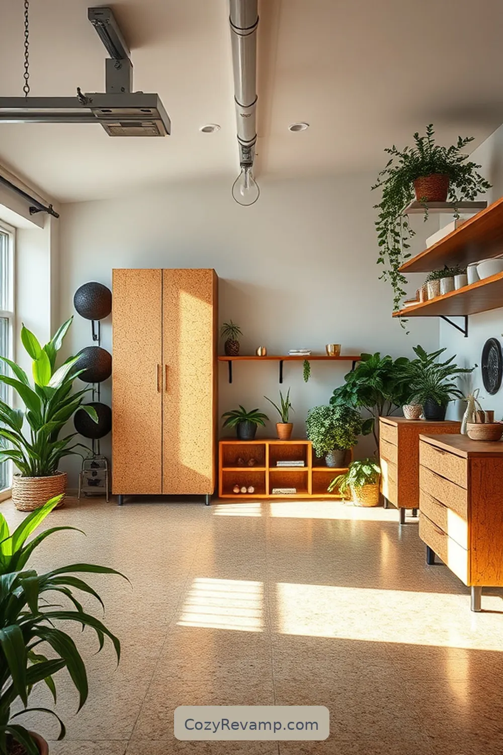 Sustainable Design Choices for 15 Essential Features of a Minimalist Garage With Cork Material