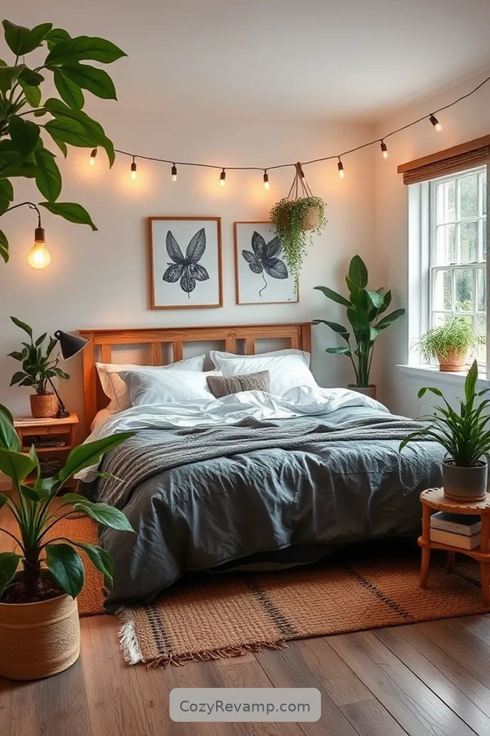 Green Plants for Air Quality for 15 Essential Materials for a Modern Farmhouse Bedroom With Solar-Powered Lights