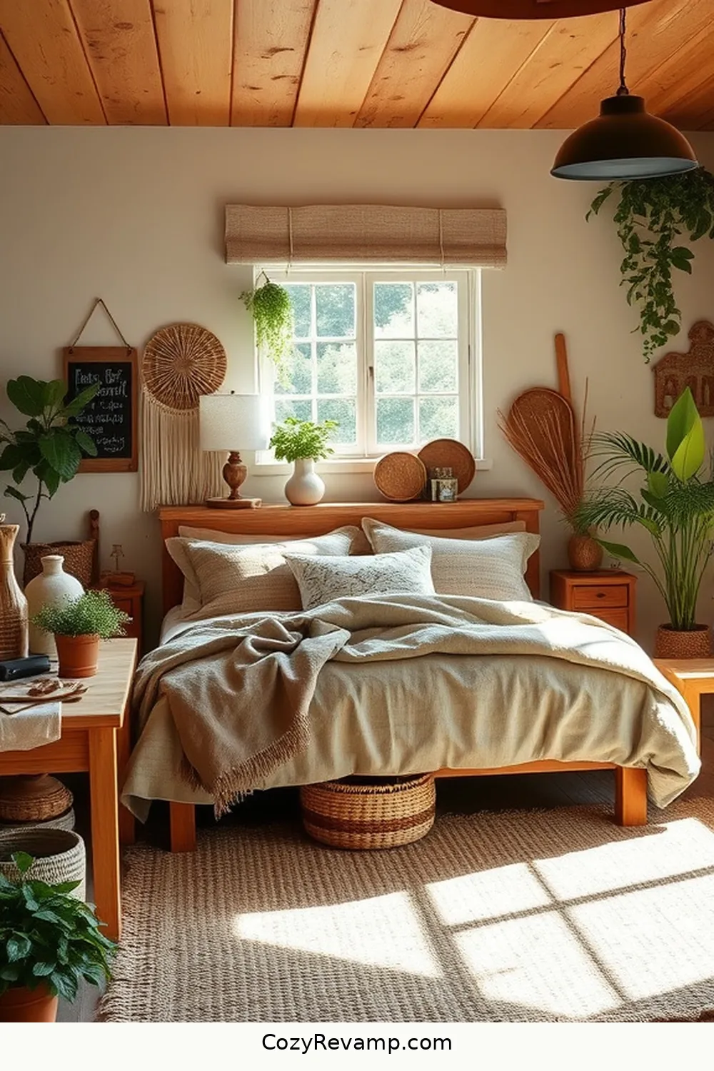 Handcrafted Decor Items for 15 Essential Materials for a Modern Farmhouse Bedroom With Solar-Powered Lights