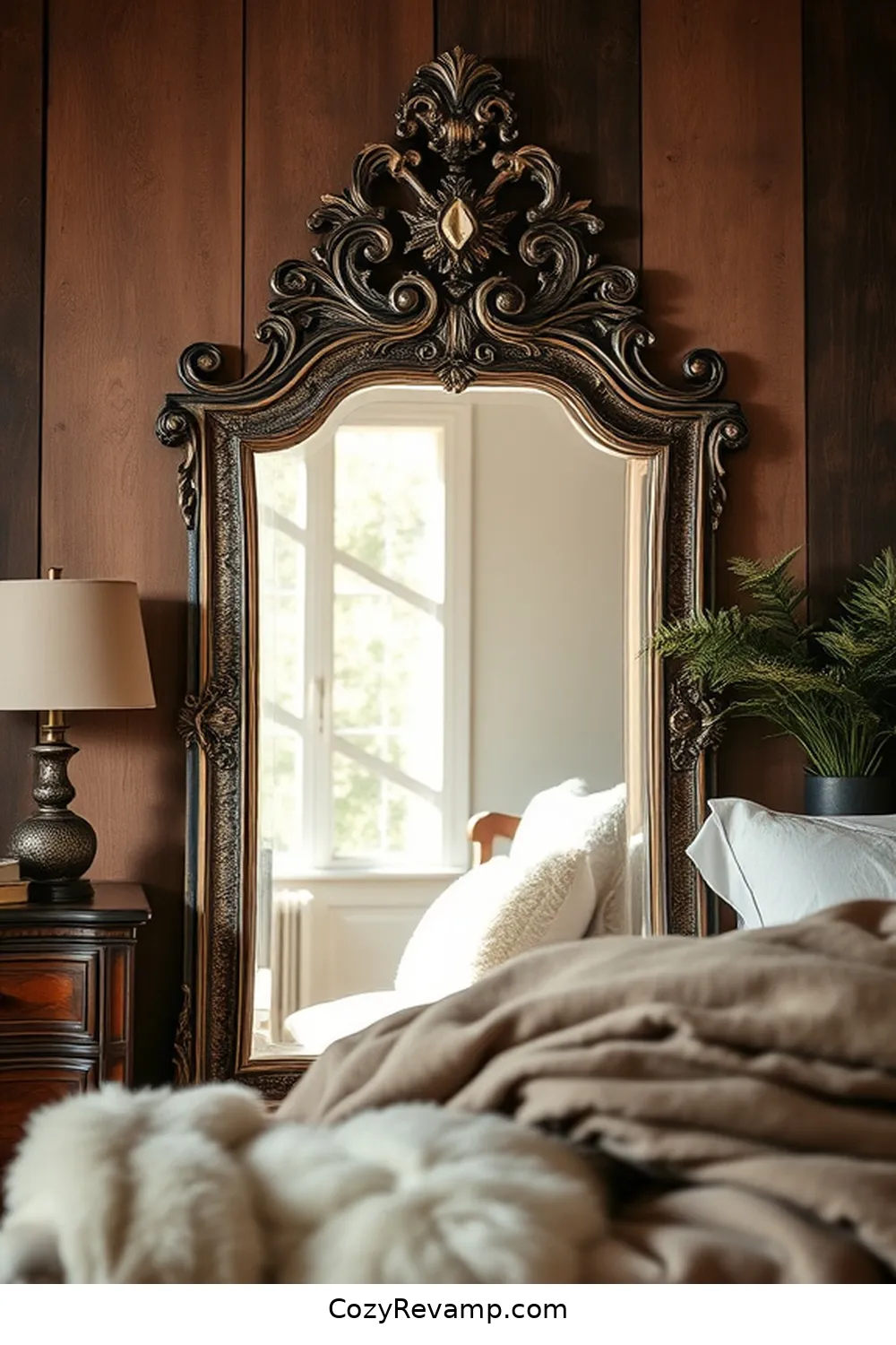 Antique Mirrors for 15 Essential Reclaimed Materials for a Rustic Bedroom Makeover