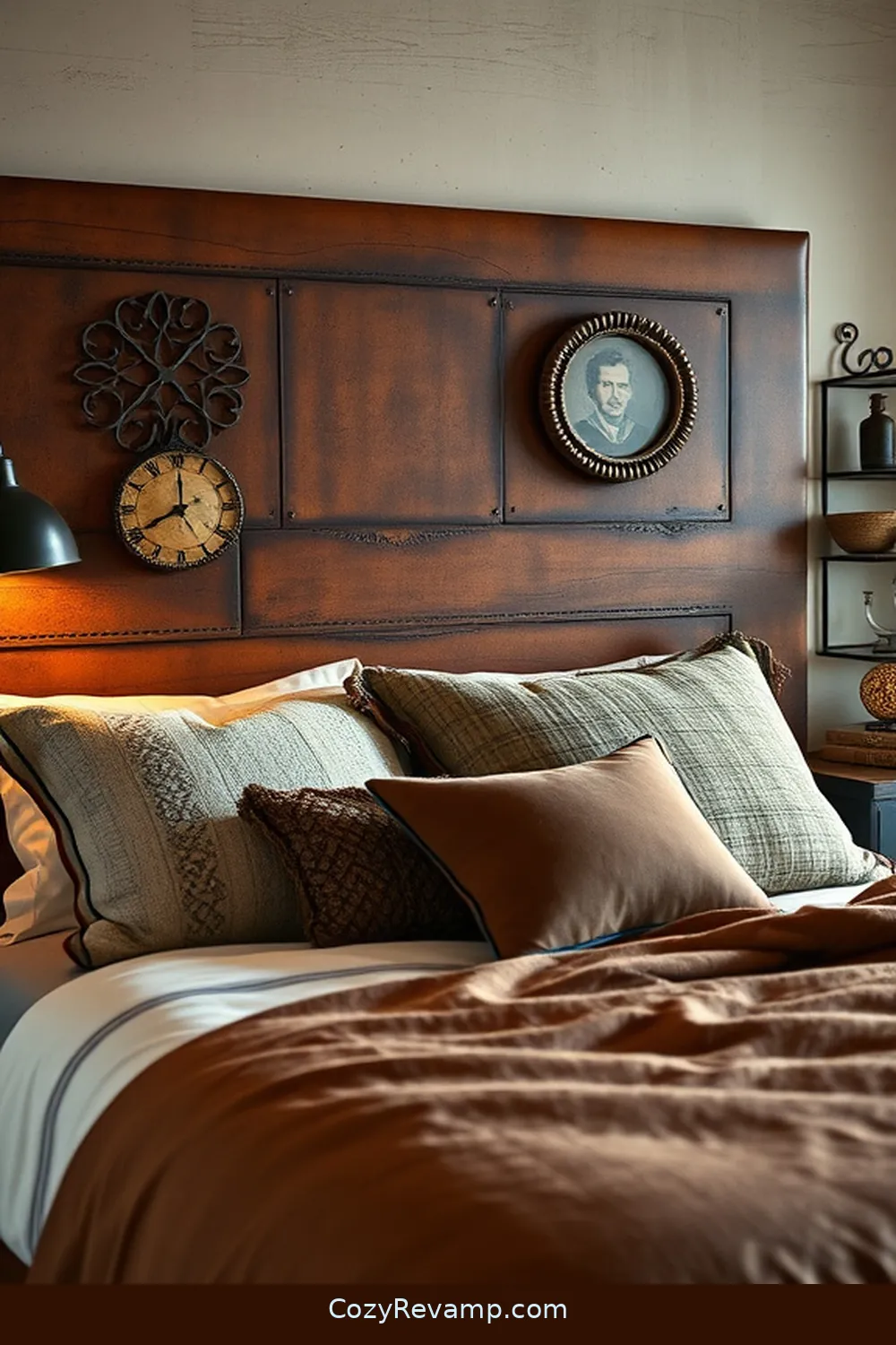 Distressed Leather for 15 Essential Reclaimed Materials for a Rustic Bedroom Makeover