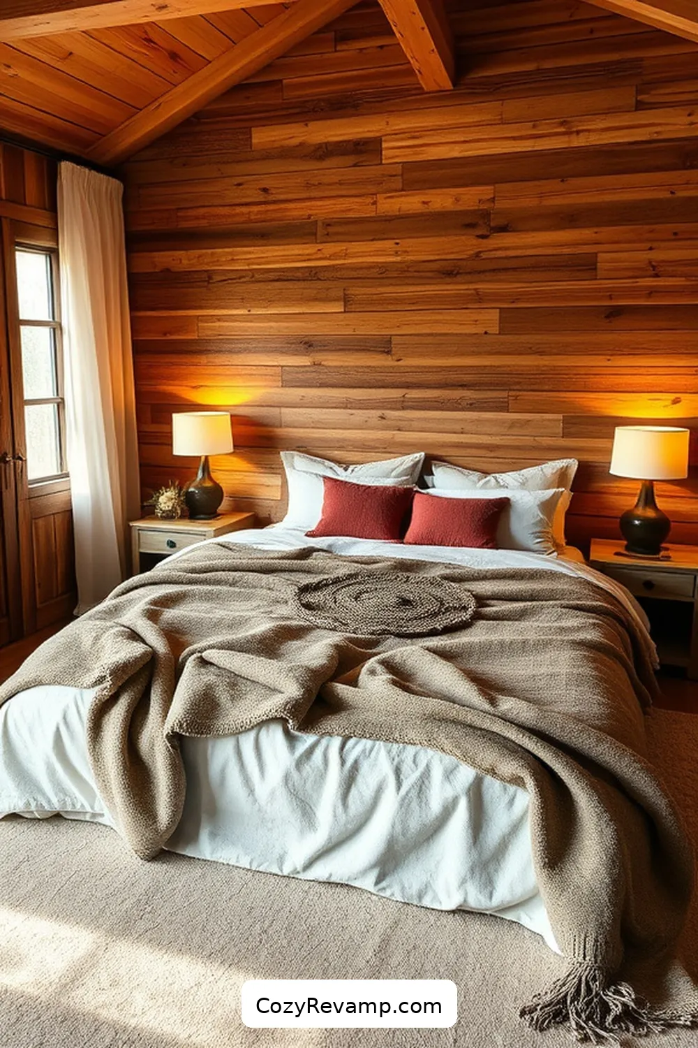 Reclaimed Wood Planks for 15 Essential Reclaimed Materials for a Rustic Bedroom Makeover