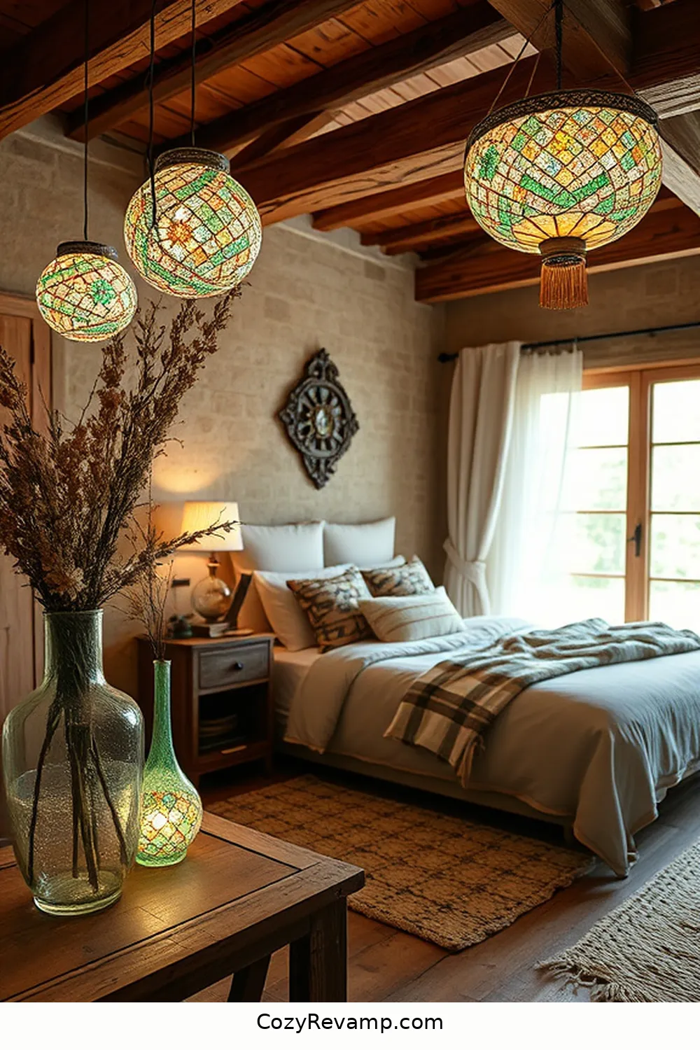 Recycled Glass for 15 Essential Reclaimed Materials for a Rustic Bedroom Makeover