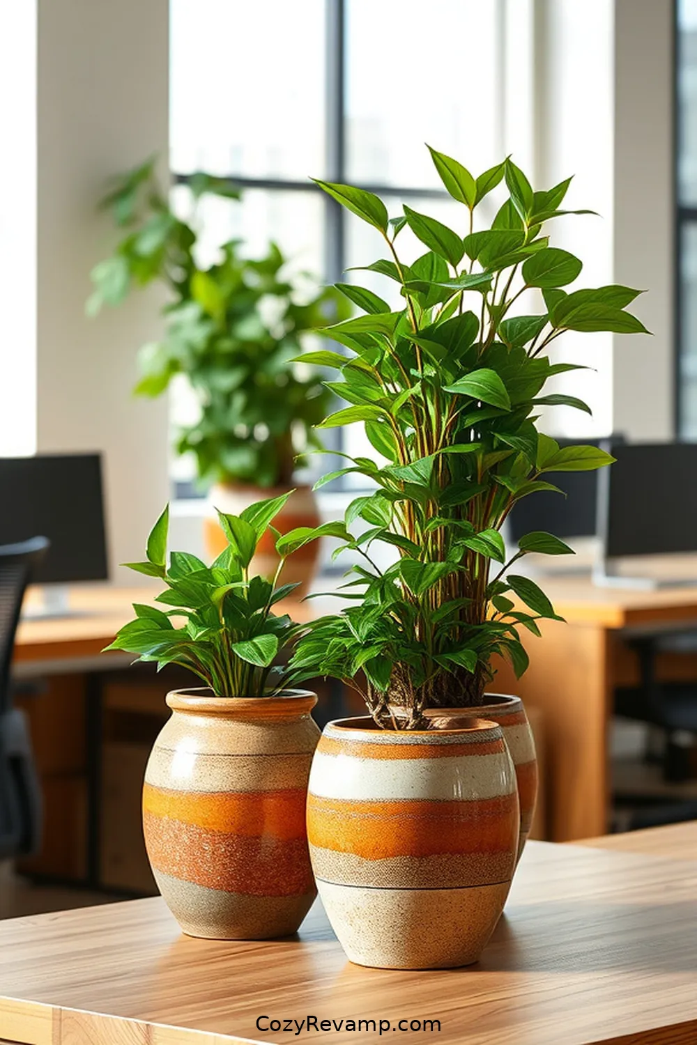 Handmade Ceramic Planters for 15 Essentials for a Mid-Century Modern Home Office With Recycled Wood Materials