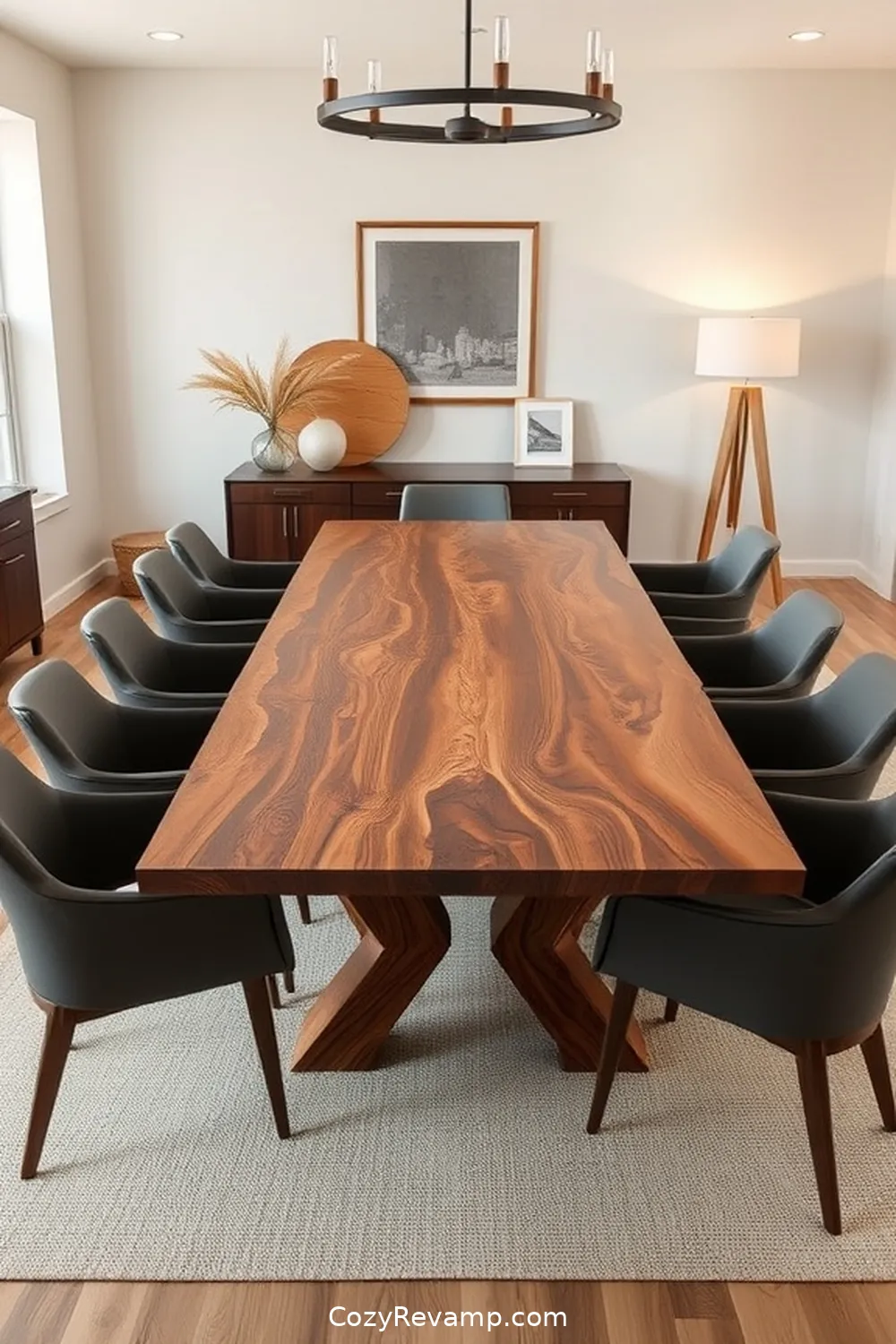 Reclaimed Wood Conference Table for 15 Essentials for a Mid-Century Modern Home Office With Recycled Wood Materials