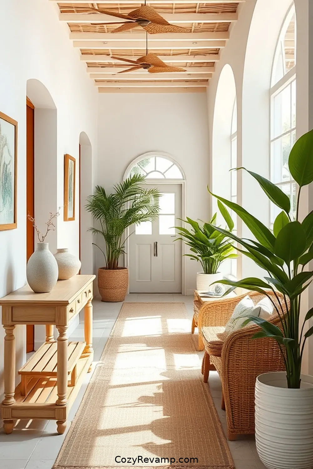 15 Inspiring Coastal Hallway Designs With Bamboo Material 14 Beachy Bamboo Furniture in Hallway Spaces for 15 Inspiring Coastal Hallway Designs With Bamboo Material