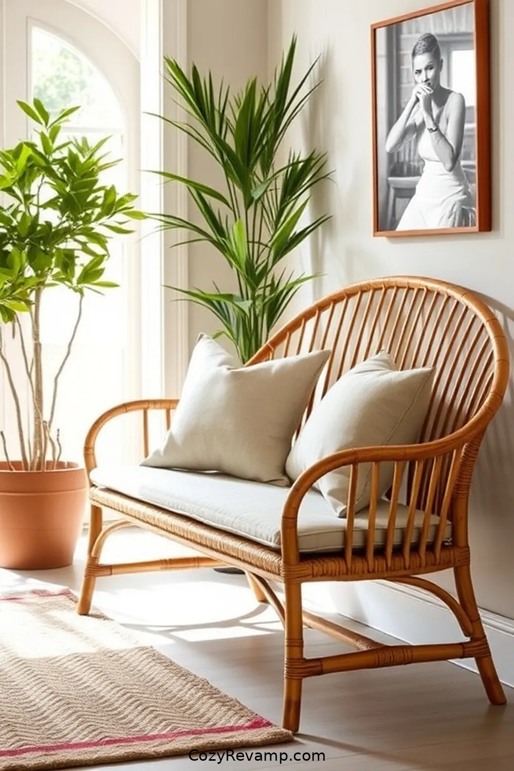 15 Inspiring Minimalist Entryway Ideas Featuring Bamboo Material 7 Bamboo Bench for a Simple Seating Solution for 15 Inspiring Minimalist Entryway Ideas Featuring Bamboo Material