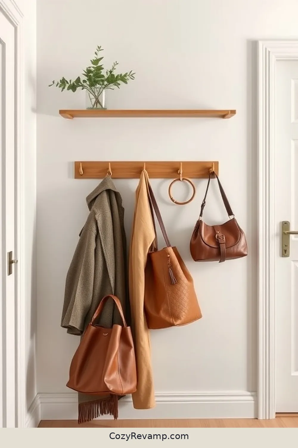15 Inspiring Minimalist Entryway Ideas Featuring Bamboo Material 5 Bamboo Wall Hooks for Coats and Bags for 15 Inspiring Minimalist Entryway Ideas Featuring Bamboo Material