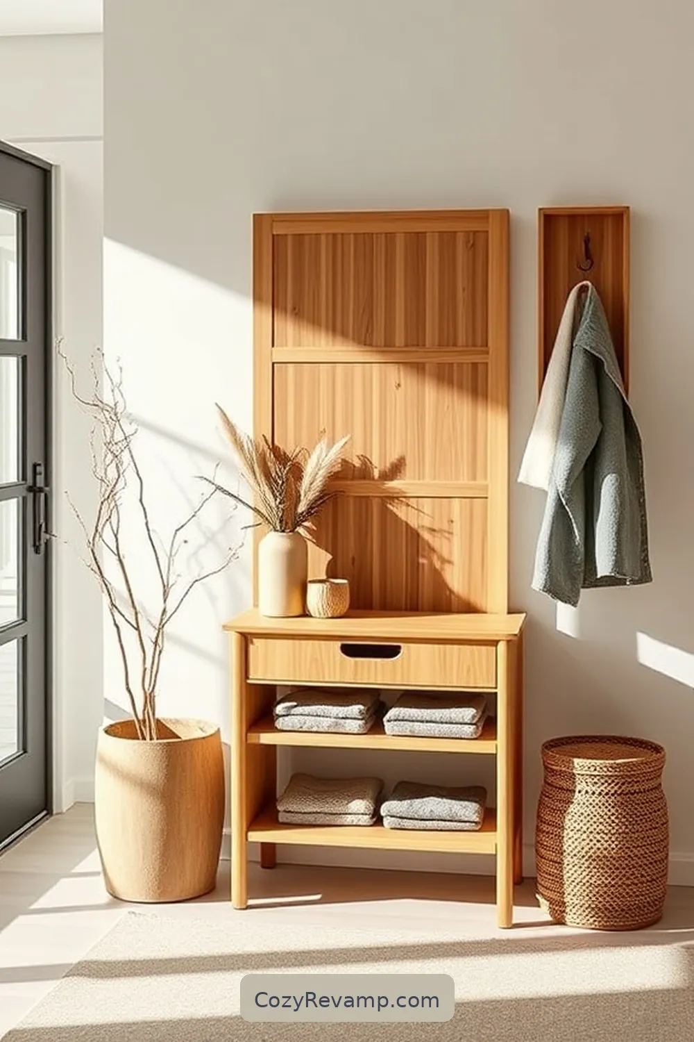 15 Inspiring Minimalist Entryway Ideas Featuring Bamboo Material 16 Customizable Bamboo Entryway Organizer for 15 Inspiring Minimalist Entryway Ideas Featuring Bamboo Material