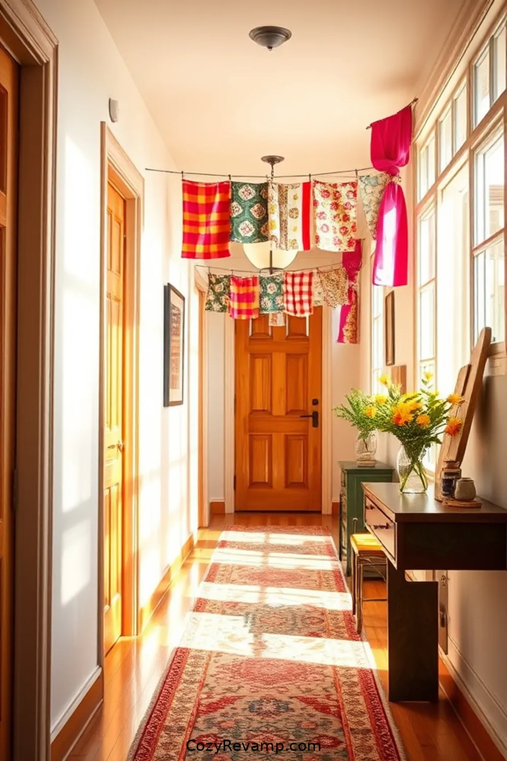 15 Inspiring Modern Farmhouse Hallway Ideas With Upcycled Fabric Material 5 DIY Fabric Banners for 15 Inspiring Modern Farmhouse Hallway Ideas With Upcycled Fabric Material