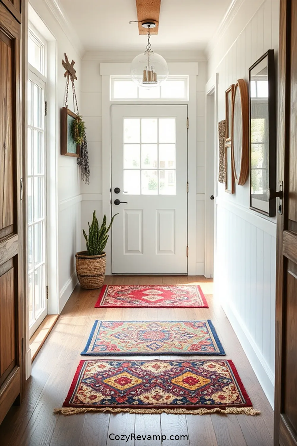 15 Inspiring Modern Farmhouse Hallway Ideas With Upcycled Fabric Material 16 Unique Fabric Door Mats for 15 Inspiring Modern Farmhouse Hallway Ideas With Upcycled Fabric Material