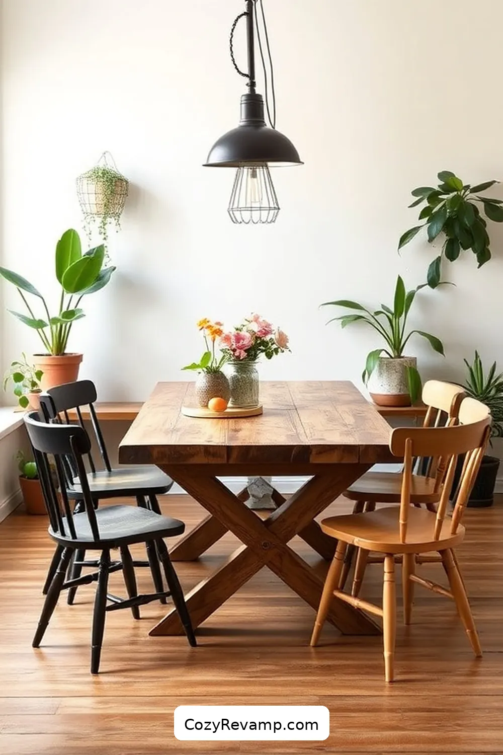 15 Stunning Minimalist Dining Rooms With Recycled Wood Material 11 Eclectic Dining Setup With Mixed Recycled Wood Materials for 15 Stunning Minimalist Dining Rooms With Recycled Wood Material