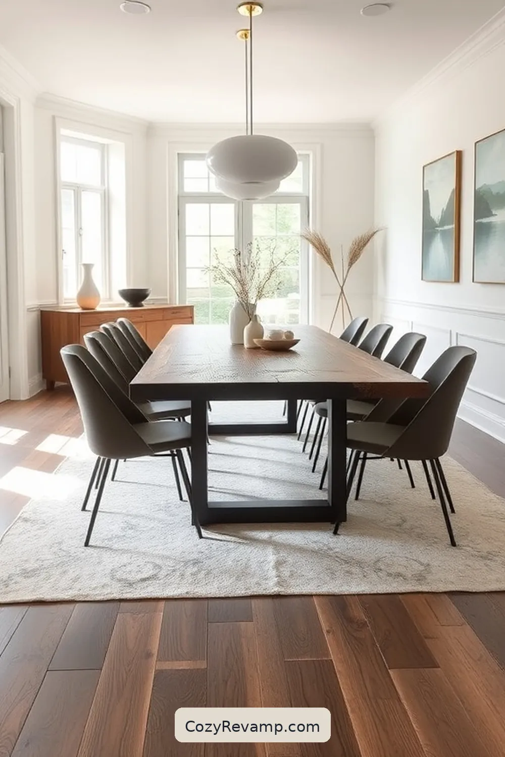 15 Stunning Minimalist Dining Rooms With Recycled Wood Material 16 Stylish and Sustainable: A Dining Room to Remember for 15 Stunning Minimalist Dining Rooms With Recycled Wood Material