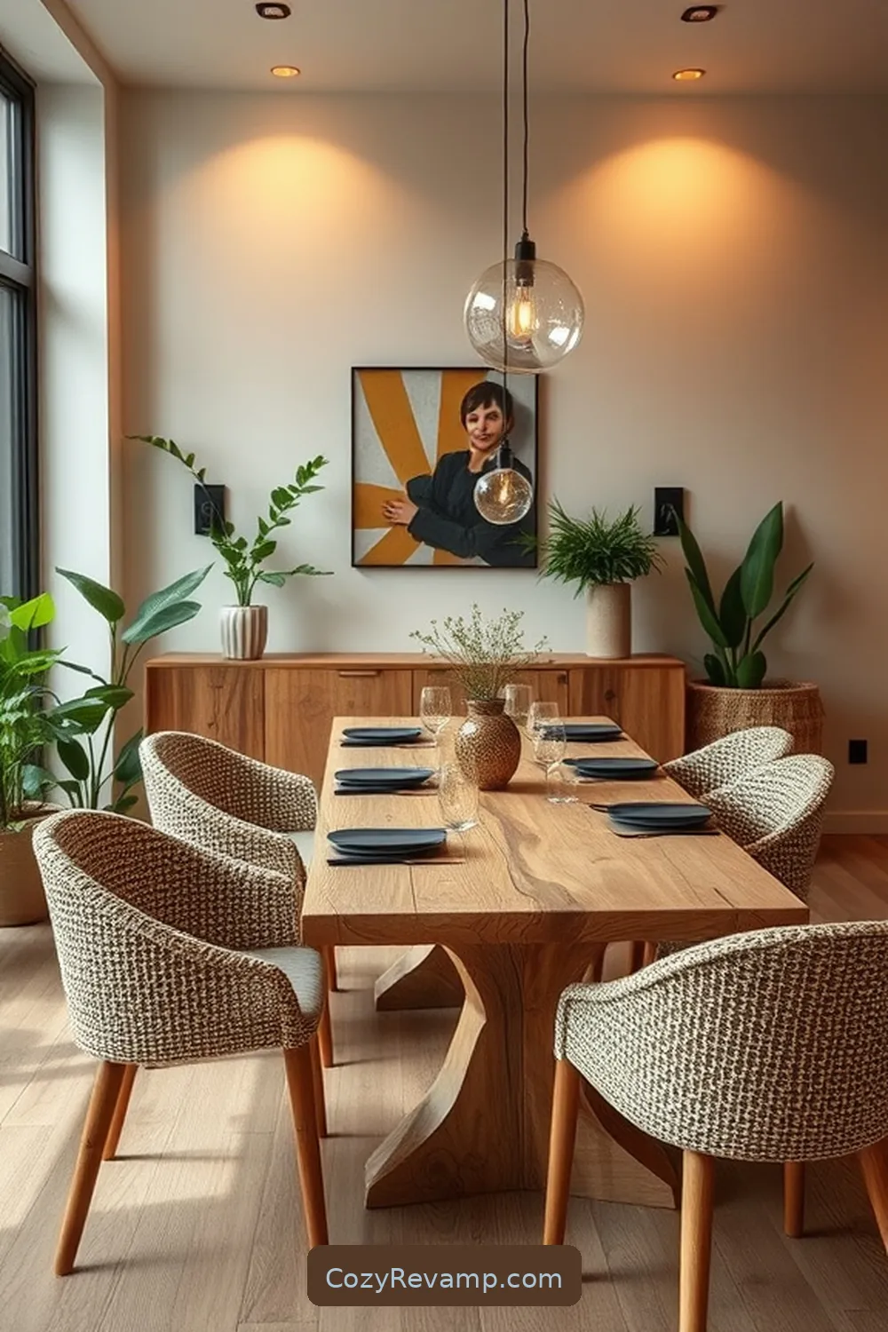 15 Stunning Minimalist Dining Rooms With Recycled Wood Material 4 Warm Minimalism: Simple Lines and Textured Wood for 15 Stunning Minimalist Dining Rooms With Recycled Wood Material