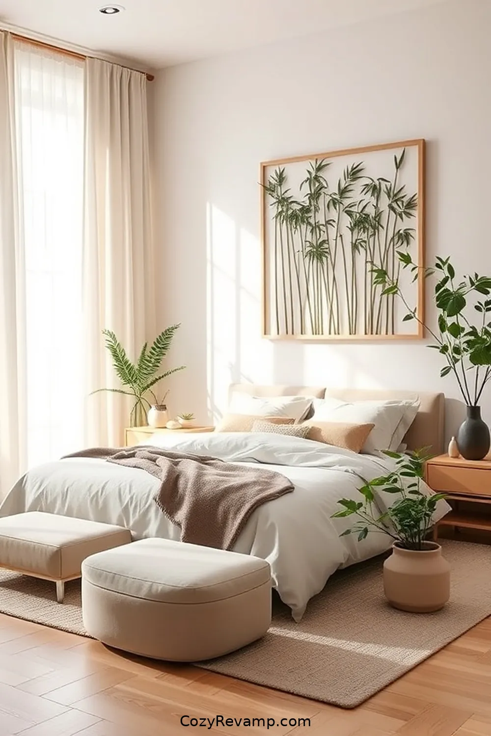 15 Stylish Scandinavian Bedroom Ideas With Bamboo Material 9 Bamboo Wall Art to Enhance Decor for 15 Stylish Scandinavian Bedroom Ideas With Bamboo Material