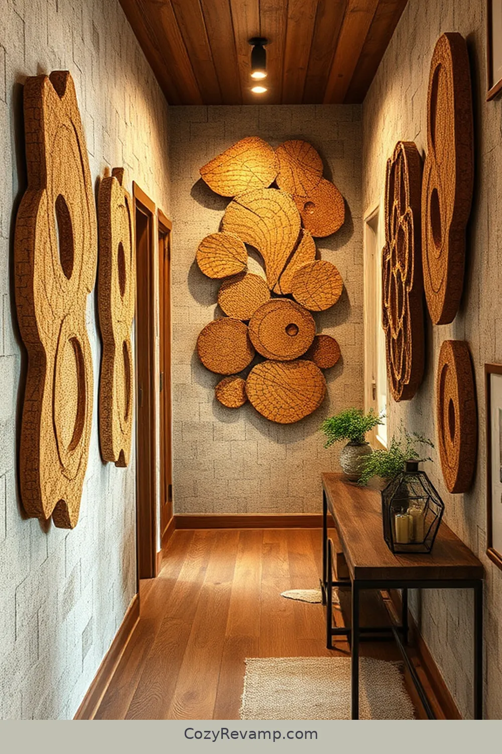 15 Ways to Create a Rustic Hallway Using Cork Material 8 Cork Art and Wall Decor for Personalization for 15 Ways to Create a Rustic Hallway Using Cork Material