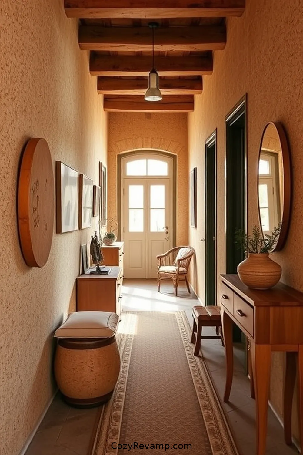 15 Ways to Create a Rustic Hallway Using Cork Material 6 Cork Furniture for Functional Charm for 15 Ways to Create a Rustic Hallway Using Cork Material