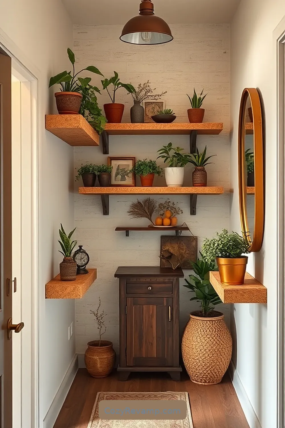 15 Ways to Create a Rustic Hallway Using Cork Material 15 Cork Shelves for Stylish Organization for 15 Ways to Create a Rustic Hallway Using Cork Material