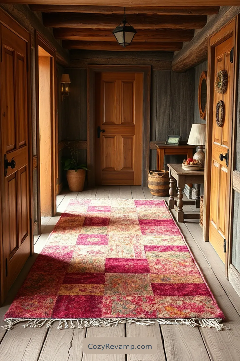 Upcycled Fabric Rugs for 15 Ways to Create a Rustic Hallway With Upcycled Fabric Material