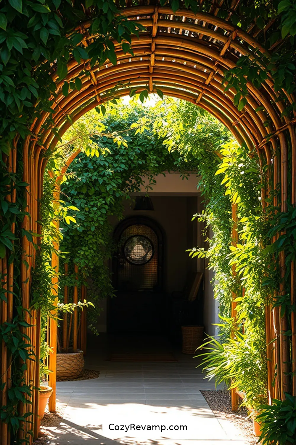 15 Ways to Design a Rustic Hallway With Bamboo Material 12 Create a Bamboo Archway for a Welcoming Entrance for 15 Ways to Design a Rustic Hallway With Bamboo Material