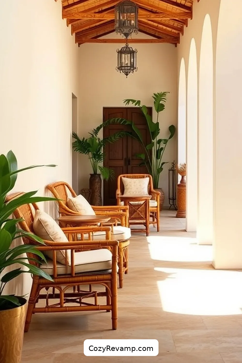 15 Ways to Design a Rustic Hallway With Bamboo Material 7 Utilize Bamboo Furniture for Functional Style for 15 Ways to Design a Rustic Hallway With Bamboo Material