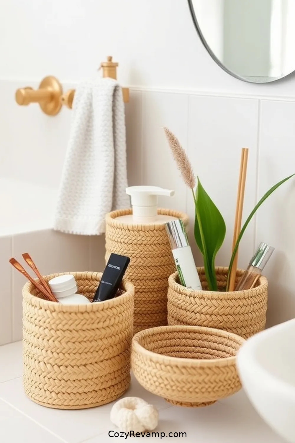 15 Ways to Incorporate Natural Fibers as Materials in Industrial Bathroom Design 16 Eco-Friendly Toiletry Holders for 15 Ways to Incorporate Natural Fibers as Materials in Industrial Bathroom Design