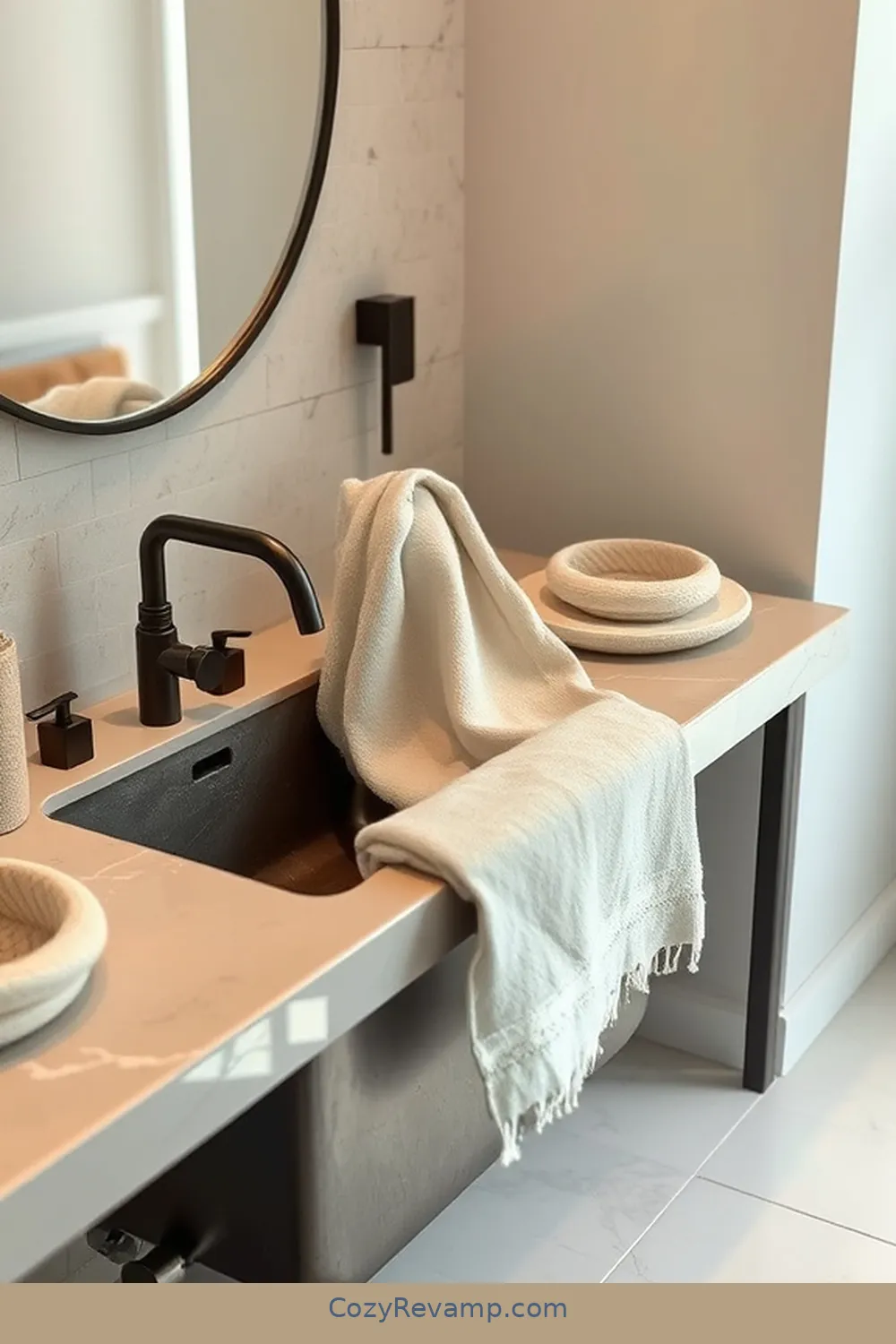 15 Ways to Incorporate Natural Fibers as Materials in Industrial Bathroom Design 8 Linen Towels and Accessories for 15 Ways to Incorporate Natural Fibers as Materials in Industrial Bathroom Design
