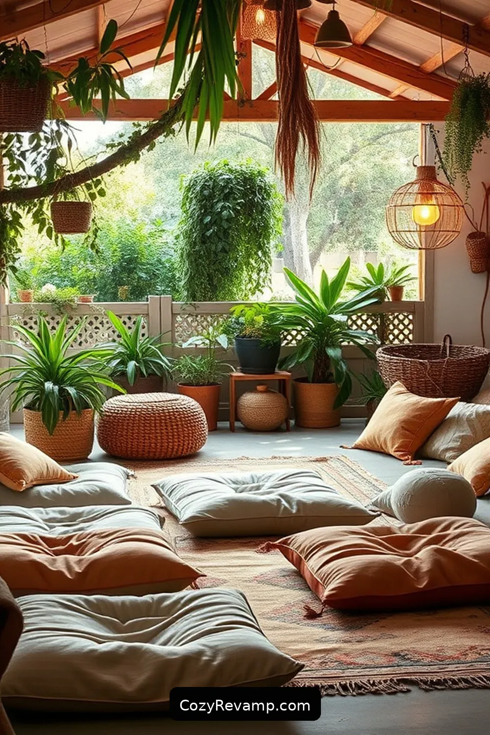 15 Ways to Style Your Bohemian Garage With Organic Cotton Material 2 Cozy Organic Cotton Floor Cushions for 15 Ways to Style Your Bohemian Garage With Organic Cotton Material