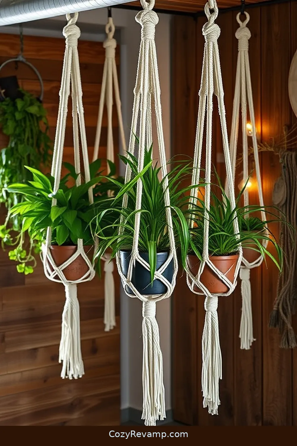 15 Ways to Style Your Bohemian Garage With Organic Cotton Material 6 Organic Cotton Macramé Plant Hangers for 15 Ways to Style Your Bohemian Garage With Organic Cotton Material