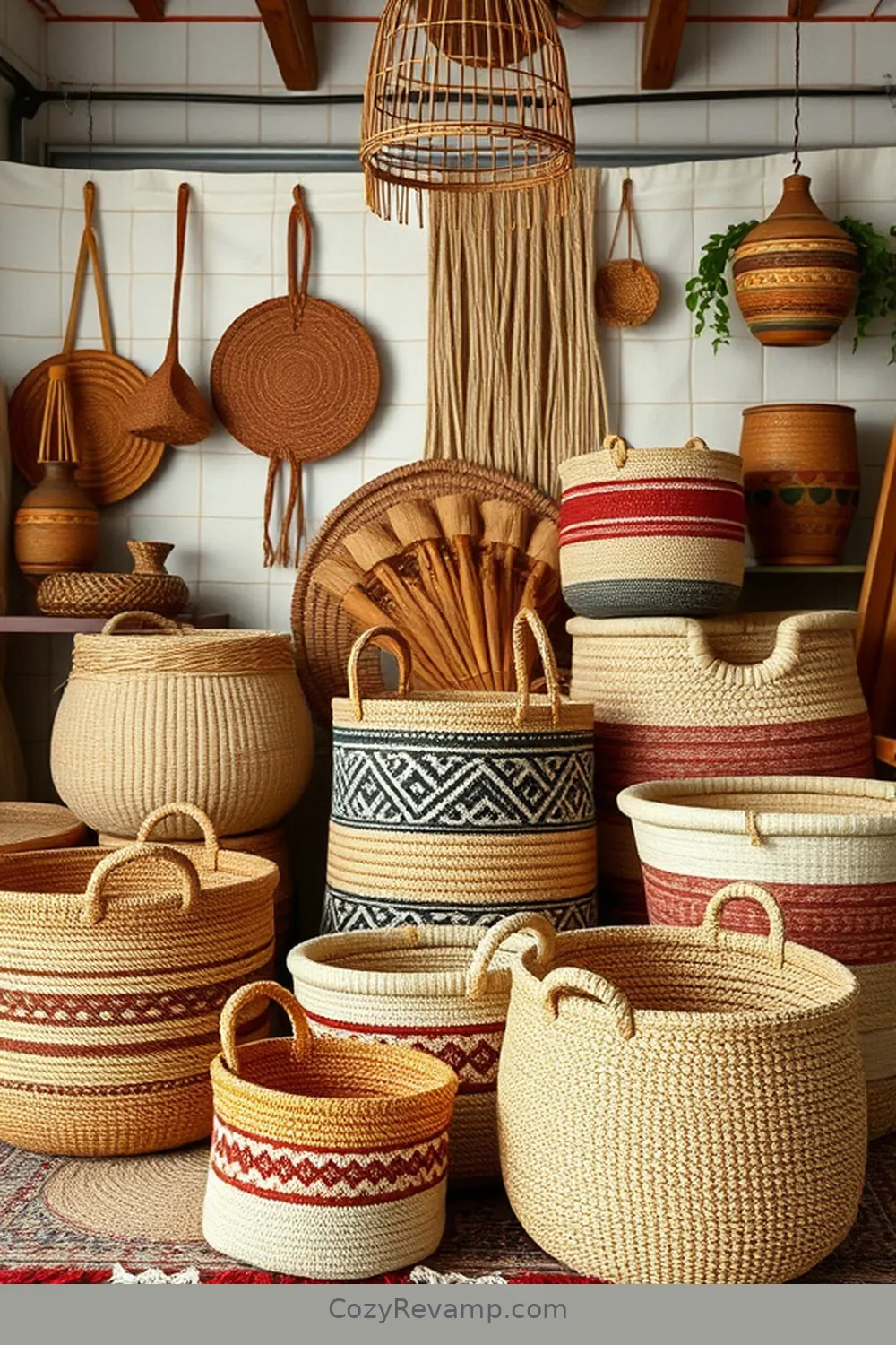 15 Ways to Style Your Bohemian Garage With Organic Cotton Material 5 Unique Storage Baskets Made From Organic Cotton for 15 Ways to Style Your Bohemian Garage With Organic Cotton Material