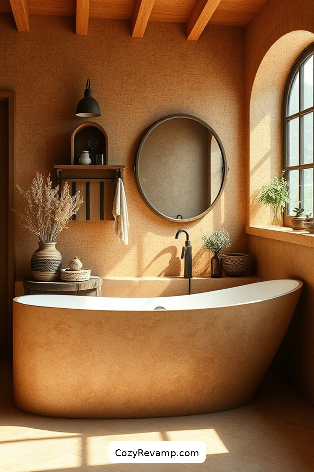 Cork Backsplashes for Visual Interest for 15 Ways to Use Cork Material in a Rustic Bathroom