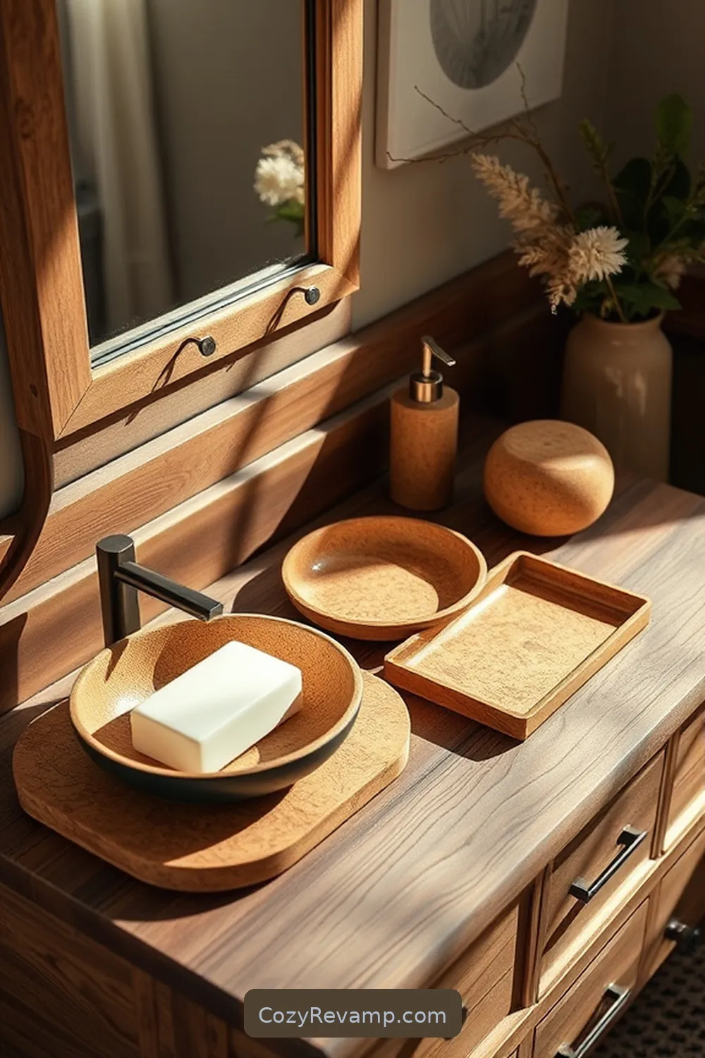 Cork Bath Accessories for Style for 15 Ways to Use Cork Material in a Rustic Bathroom