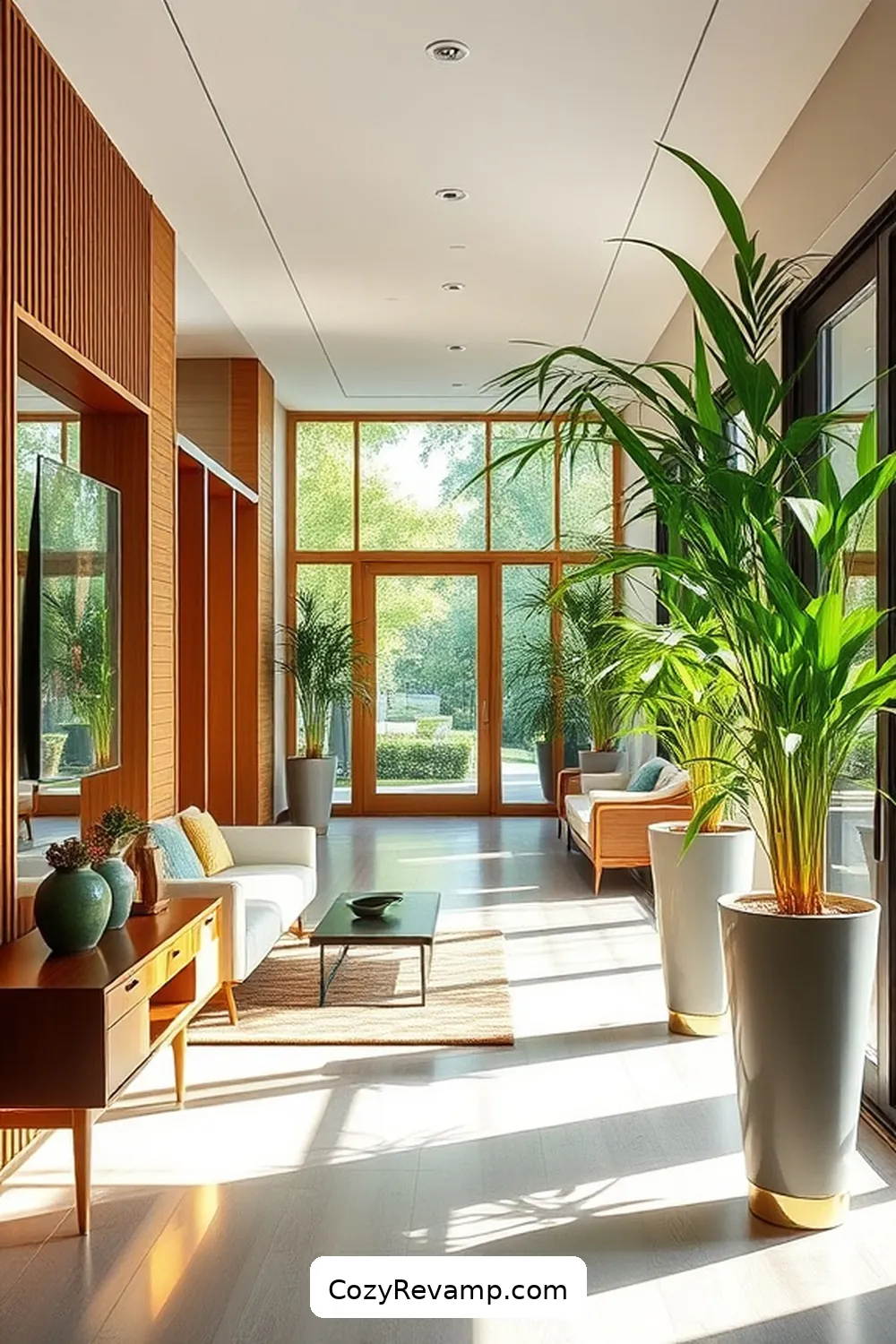 15 Ways to Use Natural Fibers in Your Mid-Century Modern Hallway 4 Add a Touch of Nature With Bamboo Accents for 15 Ways to Use Natural Fibers in Your Mid-Century Modern Hallway