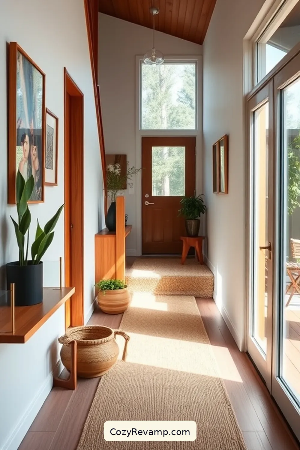 15 Ways to Use Natural Fibers in Your Mid-Century Modern Hallway 7 Choose Sisal Stair Runners for a Natural Feel for 15 Ways to Use Natural Fibers in Your Mid-Century Modern Hallway