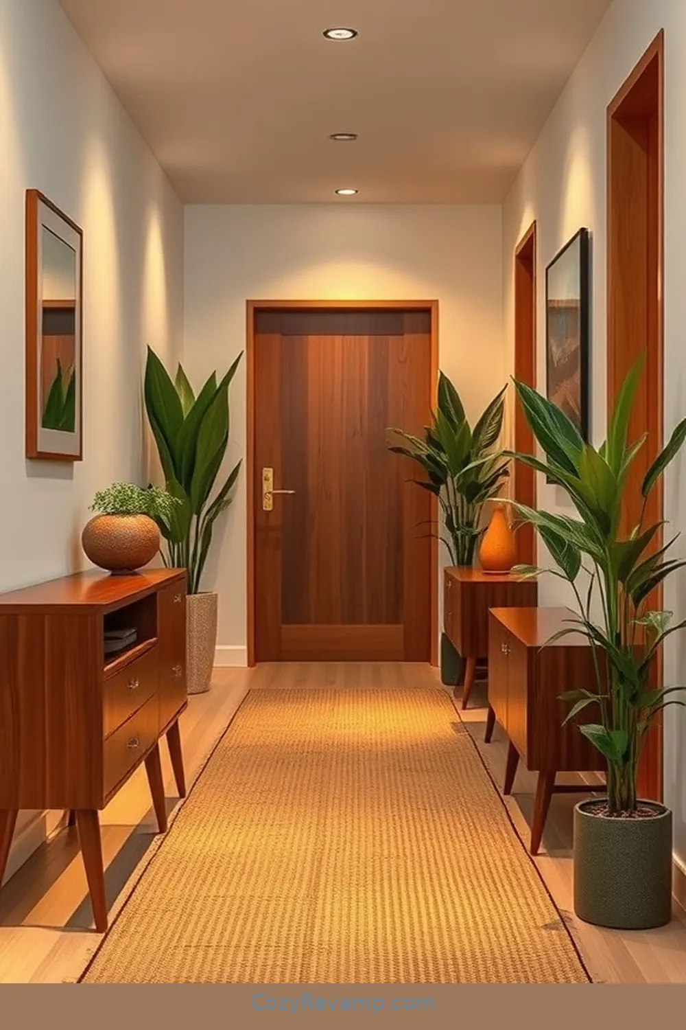 15 Ways to Use Natural Fibers in Your Mid-Century Modern Hallway 2 Embrace Jute Rugs for Warmth and Texture for 15 Ways to Use Natural Fibers in Your Mid-Century Modern Hallway