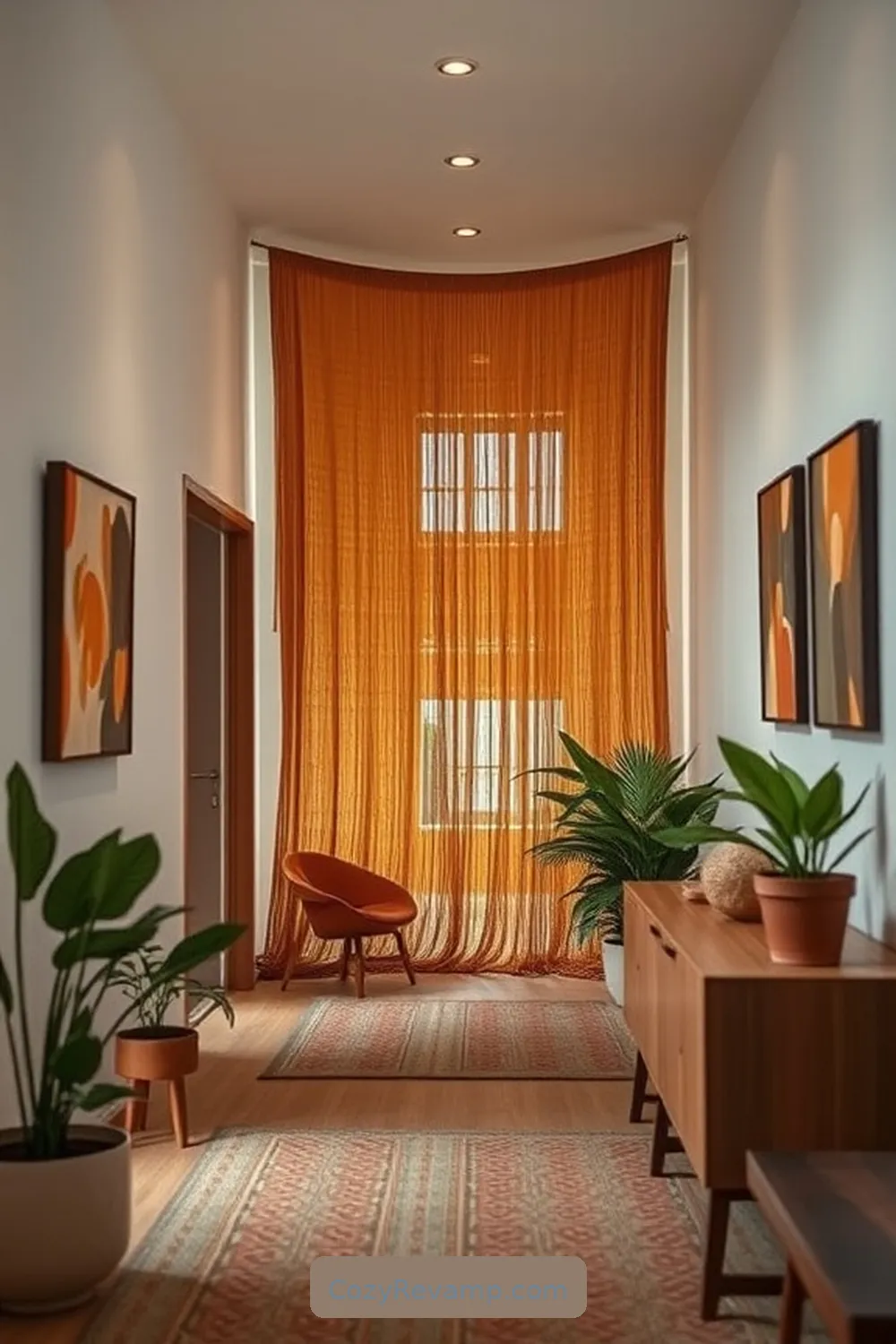15 Ways to Use Natural Fibers in Your Mid-Century Modern Hallway 12 Hang Hemp or Cotton Tapestries for 15 Ways to Use Natural Fibers in Your Mid-Century Modern Hallway