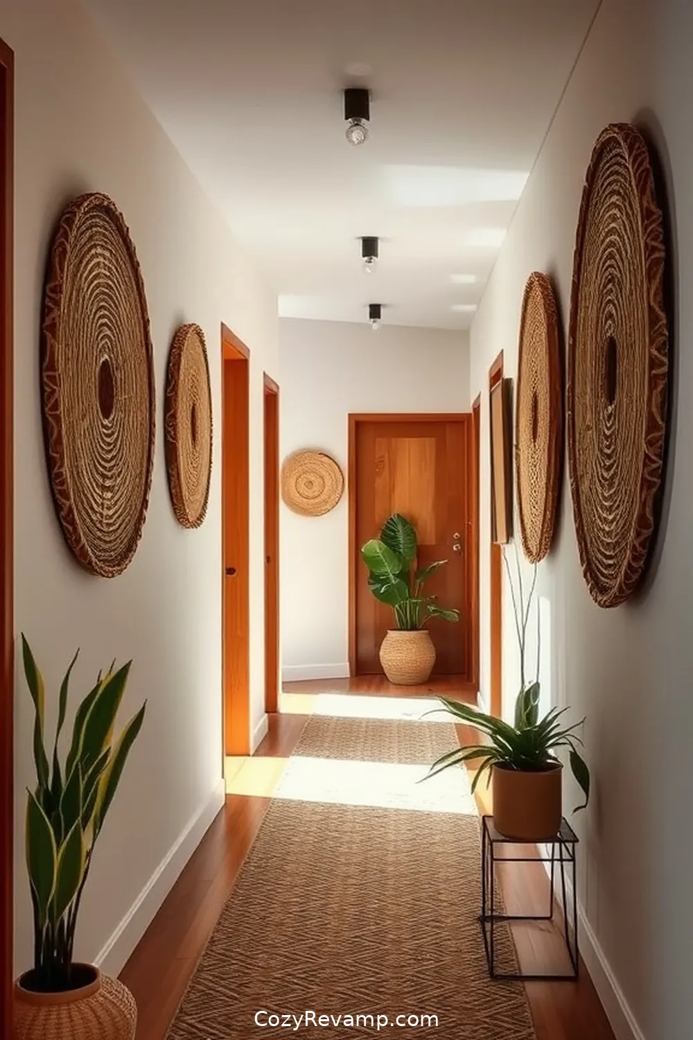 15 Ways to Use Natural Fibers in Your Mid-Century Modern Hallway 3 Incorporate Woven Wall Hangings for 15 Ways to Use Natural Fibers in Your Mid-Century Modern Hallway