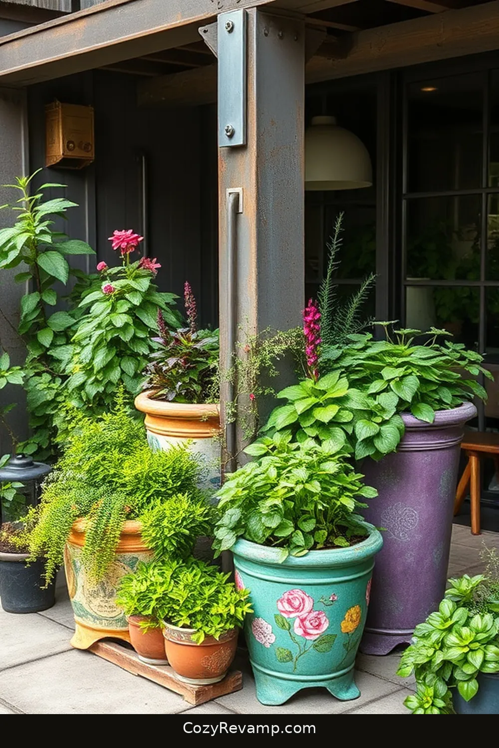16 Creative Ways to Style Your Industrial Outdoor Patio With Upcycled Fabric 3 DIY Fabric Planters for a Lush Green Touch for 16 Creative Ways to Style Your Industrial Outdoor Patio With Upcycled Fabric