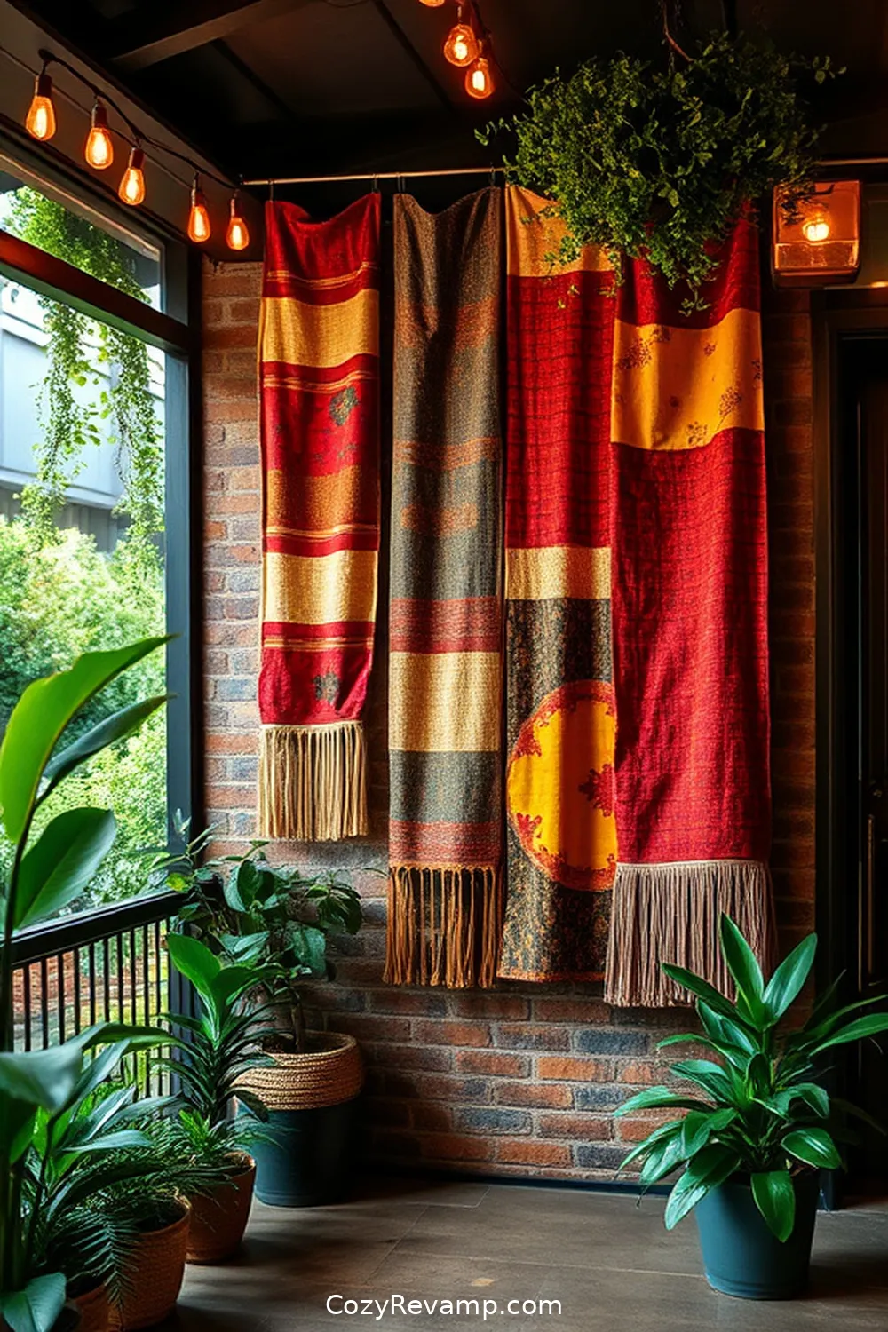 16 Creative Ways to Style Your Industrial Outdoor Patio With Upcycled Fabric 5 Decorative Wall Hangings to Enhance Vertical Space for 16 Creative Ways to Style Your Industrial Outdoor Patio With Upcycled Fabric