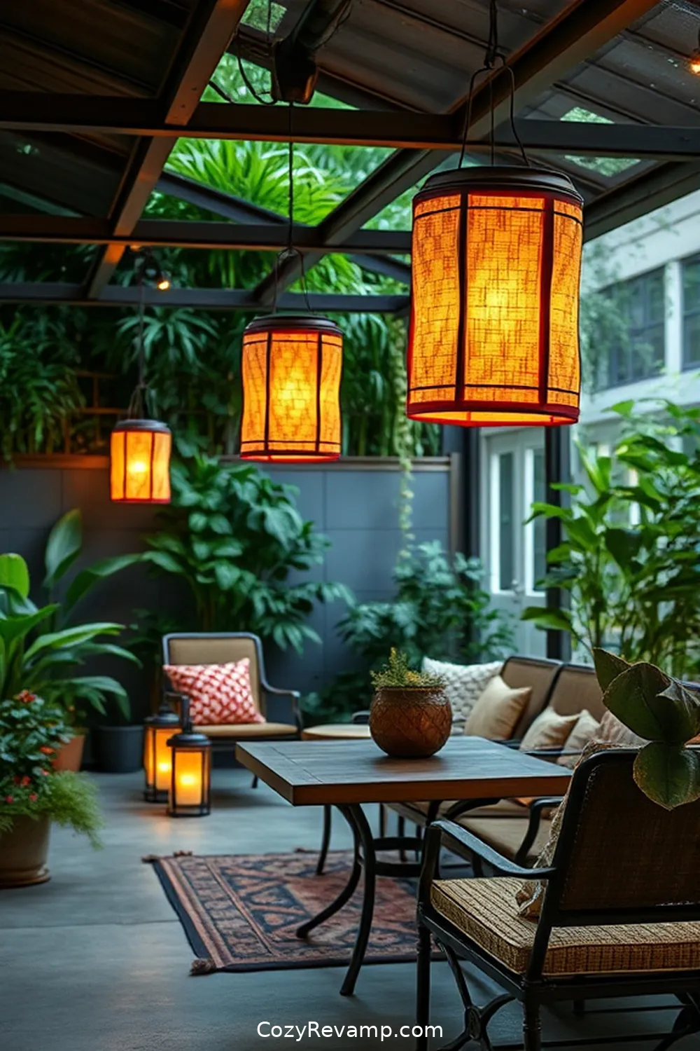 16 Creative Ways to Style Your Industrial Outdoor Patio With Upcycled Fabric 14 Upcycled Fabric Lanterns for Ambient Lighting for 16 Creative Ways to Style Your Industrial Outdoor Patio With Upcycled Fabric