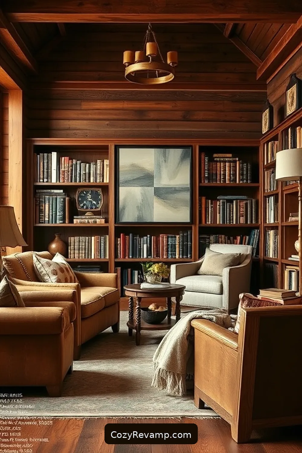 16 Essential Elements for a Rustic Library Using Natural Fibers 6 Reclaimed Wood Furniture for 16 Essential Elements for a Rustic Library Using Natural Fibers